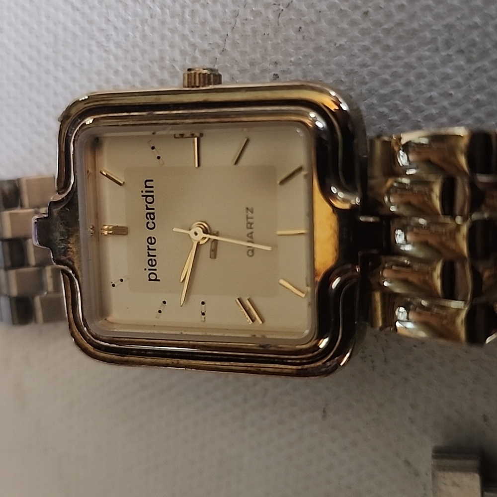 Vintage Pierre Cardin watch, sold as is condition band needs repair and …